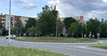 Nowe nazwy rond w Kielcach. Rondo Rafała Ekielskiego i Mariana Grzegorzewskiego na ulicy Klonowej