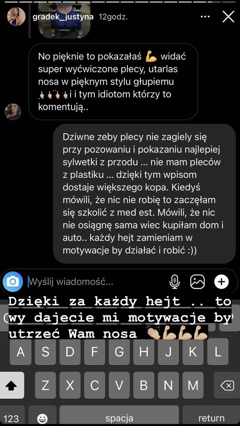 Justyna Gradek WYPINA POŚLADKI na złość hejterom