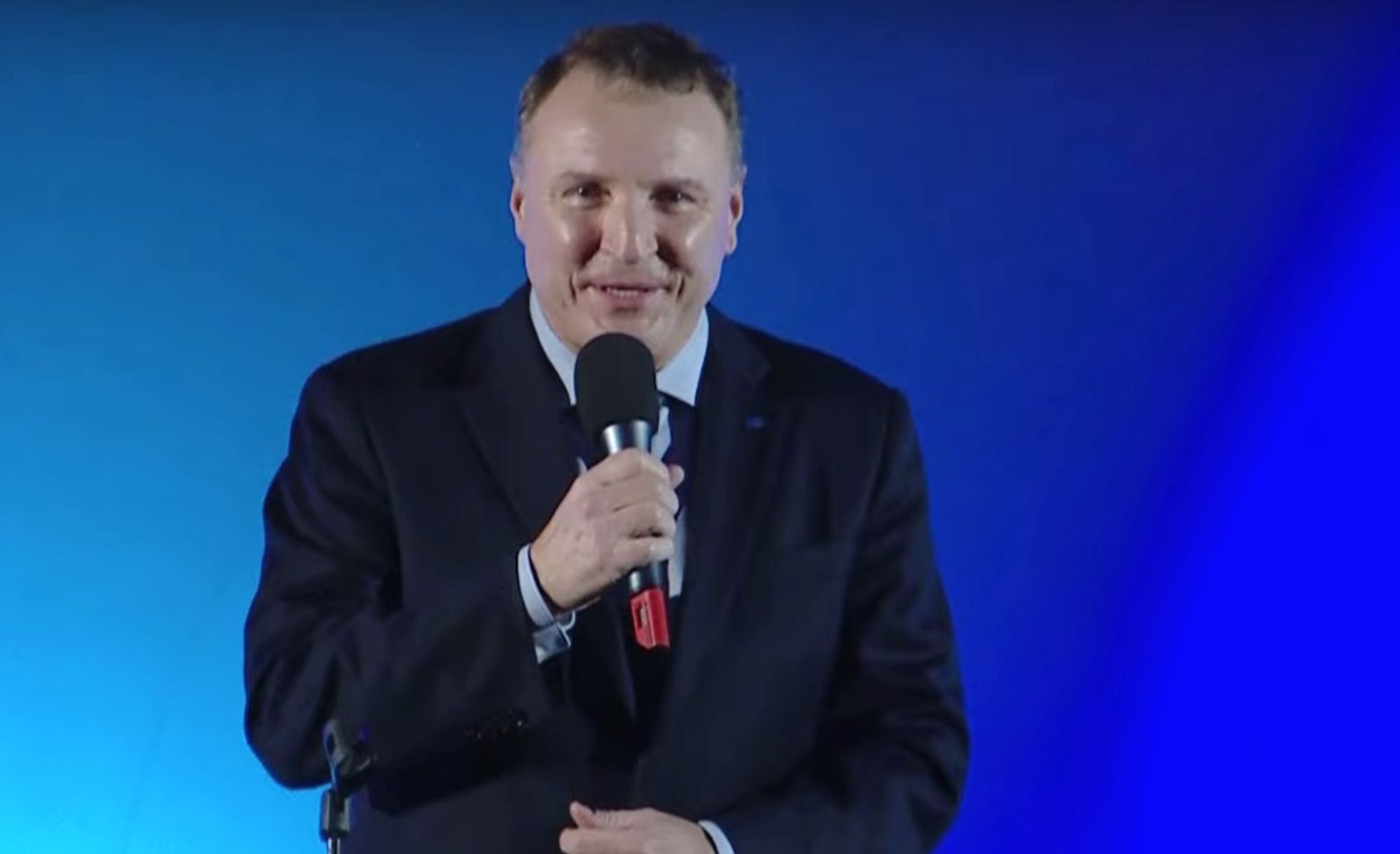 Prezes TVP Jacek Kurski na prapremierze nowego filmu