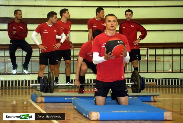 Marcin Kuś podczas zgrupowania Cracovii w Zakopanem