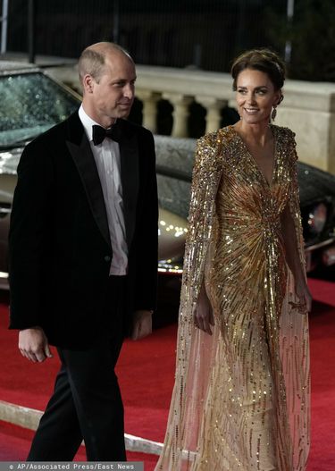 Książę William i księżna Kate na premierze filmu No Time to Die