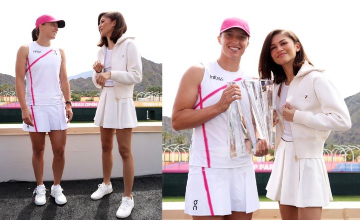 Zendaya and Iga Świątek's encounter at Indian Wells highlights cross-industry admiration