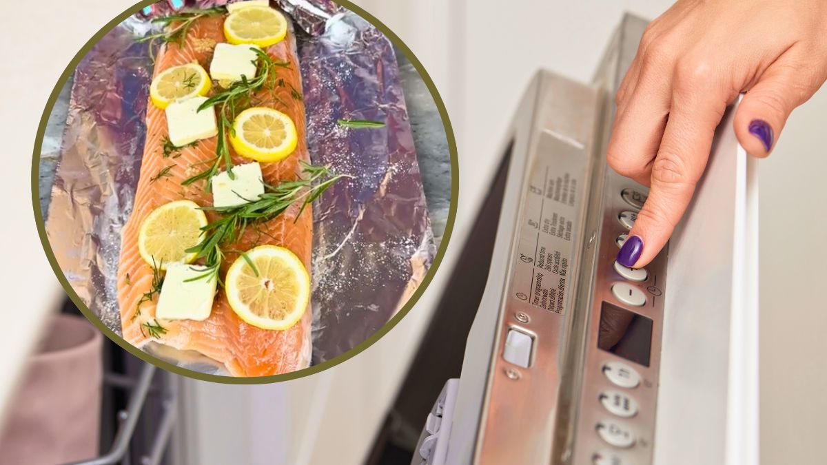 Łosoś na obiad w zmywarce to nie fake! 