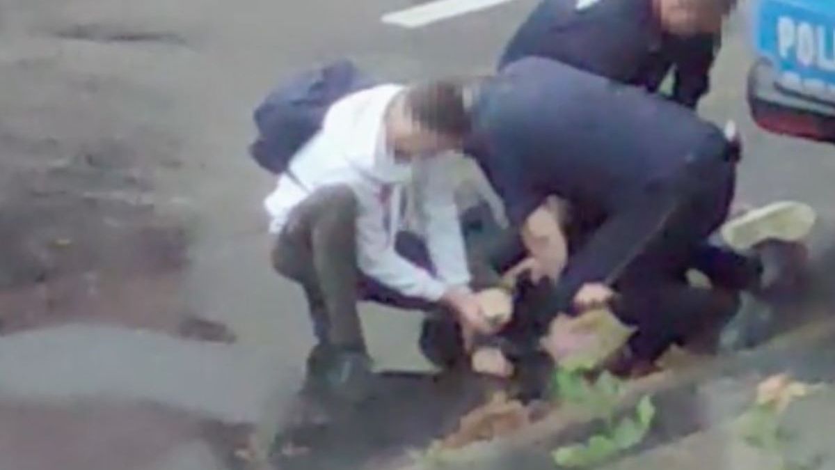 Nowe nagranie z interwencji policji w Lubinie 