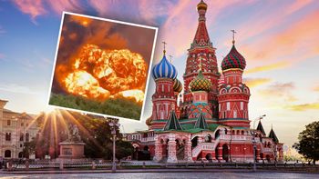 "Moskwa w ogniu". Atak na rafinerię, czarny dym nad miastem