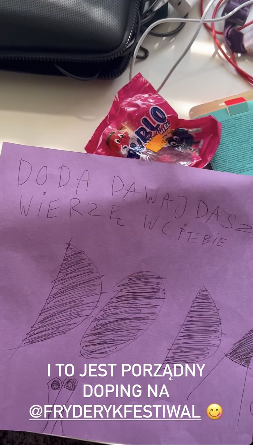Dorota dostała wyjątkową laurkę