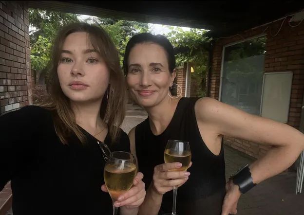 Aleksandra Popławska z córką Antoniną