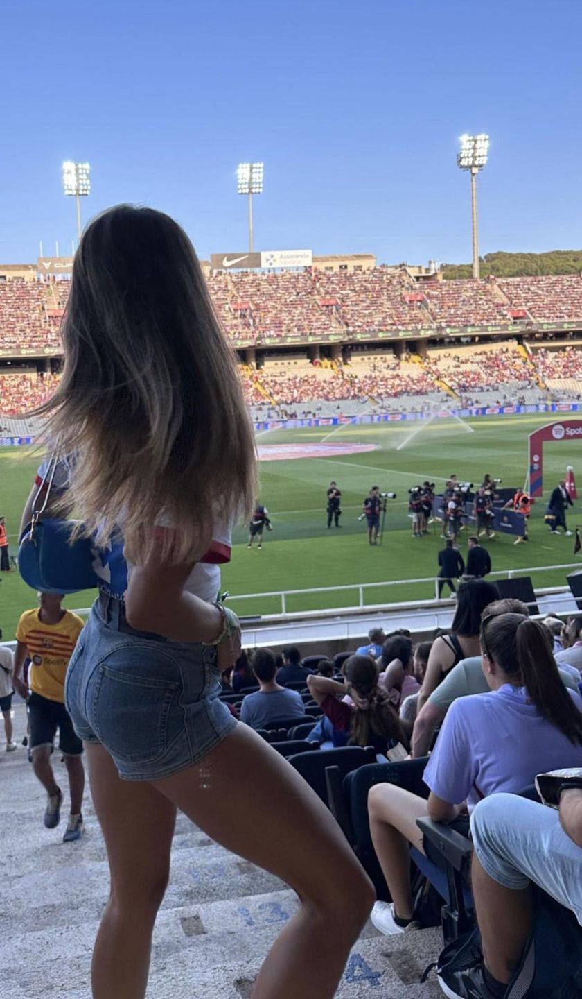Anna Lewandowska kibicuje Robertowi na Stadionie Olimpijskim