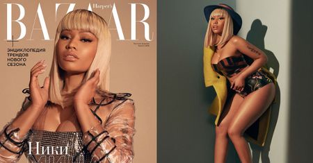 Nicki Minaj stroi miny w rosyjskim "Harper's Bazaar'
