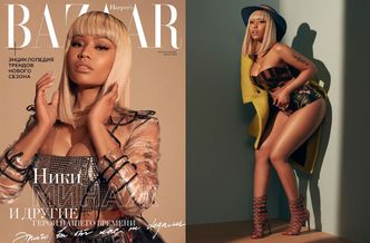 Nicki Minaj stroi miny w rosyjskim "Harper's Bazaar'