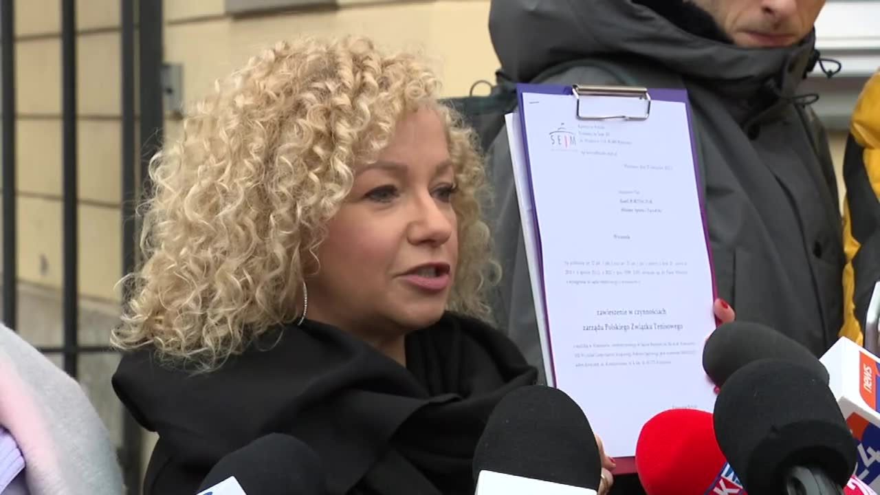 Katarzyna Kotula apeluje do ministra sportu o zawieszenie wszystkich członków zarządu PZT