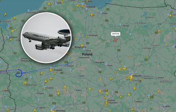 F-35 przywitały Polskę. Nieba strzegła większa maszyna