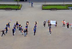 Happening poznańskich studentów przeciwko rasizmowi