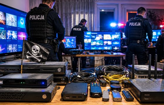 Piractwo telewizyjne w Polsce. Policja ma mniej spraw, ale więcej podejrzanych
