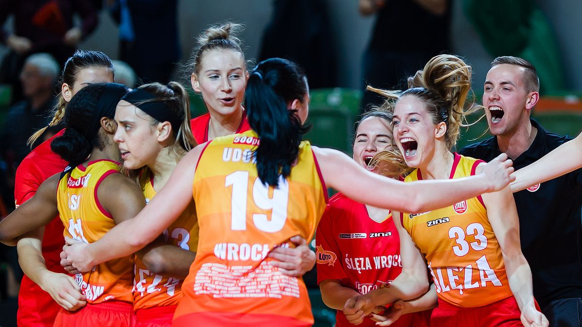 Materiały prasowe / Materiały prasowe / Marcin Rygiel / Na zdjęciu: koszykarki Ślęzy Wrocław