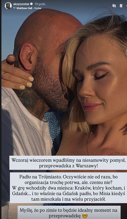 Akop i Sylwia wyprowadzają się z Warszawy