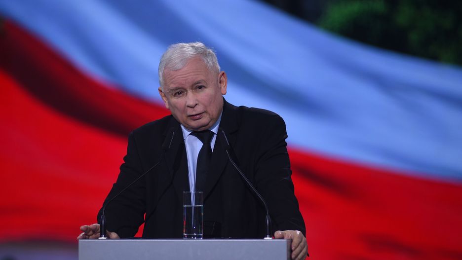 Lublin. 24.06.2020. Konwencja Forum Mlodych PiS z udzialem prezesa Jaroslawa Kaczynskiego. N/Z prezes PiS Jaroslaw Kaczynski