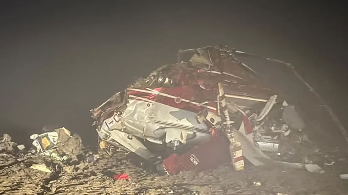 Tak wygląda wrak helikoptera "króla salami"