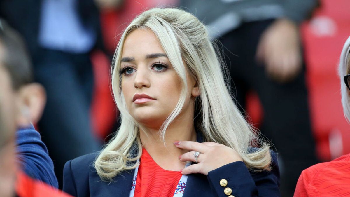 Celebrities Attend England VS Columbia 2018 World Cup
MOSCOW, RUSSIA - JULY 3: Megan Davison, girlfriend of Jordan Pickford of England during the 2018 FIFA World Cup Russia Round of 16 match between Colombia and England at Spartak Stadium on July 3, 2018 in Moscow, Russia. (Photo by Jean Catuffe/Getty Images)
Jean Catuffe
Arts Culture and Entertainment, Celebrities, Sport, Soccer, Moscow, FeedRouted_Global