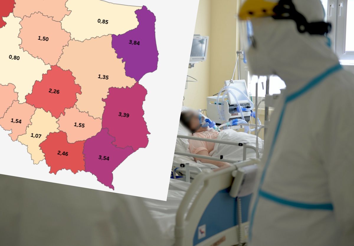 Zapowiedź czwartej fali epidemii. W regionach z najmniejszym wskaźnikiem szczepień jest najwięcej hospitalizacji z powodu COVID-19
