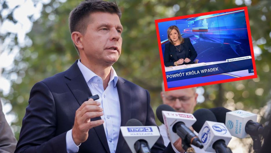 Ryszard Petru był bohaterem materiału "Wiadomości" TVP