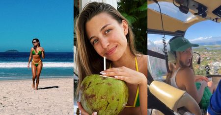 Julia Wieniawa dalej podbija Rio De Janeiro. Urządziła sobie nawet sesję w bikini w kolorach brazylijskiej flagi... (ZDJĘCIA)