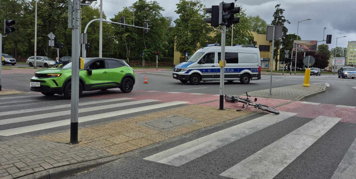 Potrącenie rowerzystki - ulica zablokowana!