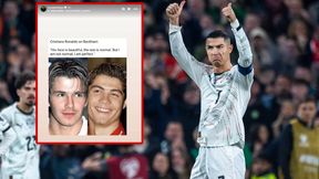 Syn Beckhama drwi z Cristiano Ronaldo. Opublikował wymowny wpis