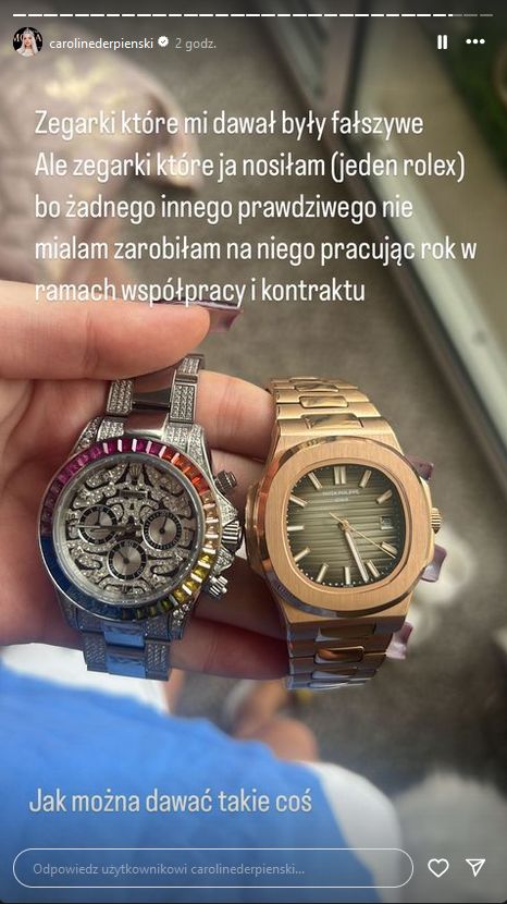 Caroline Derpienski opisuje związek z milionerem
