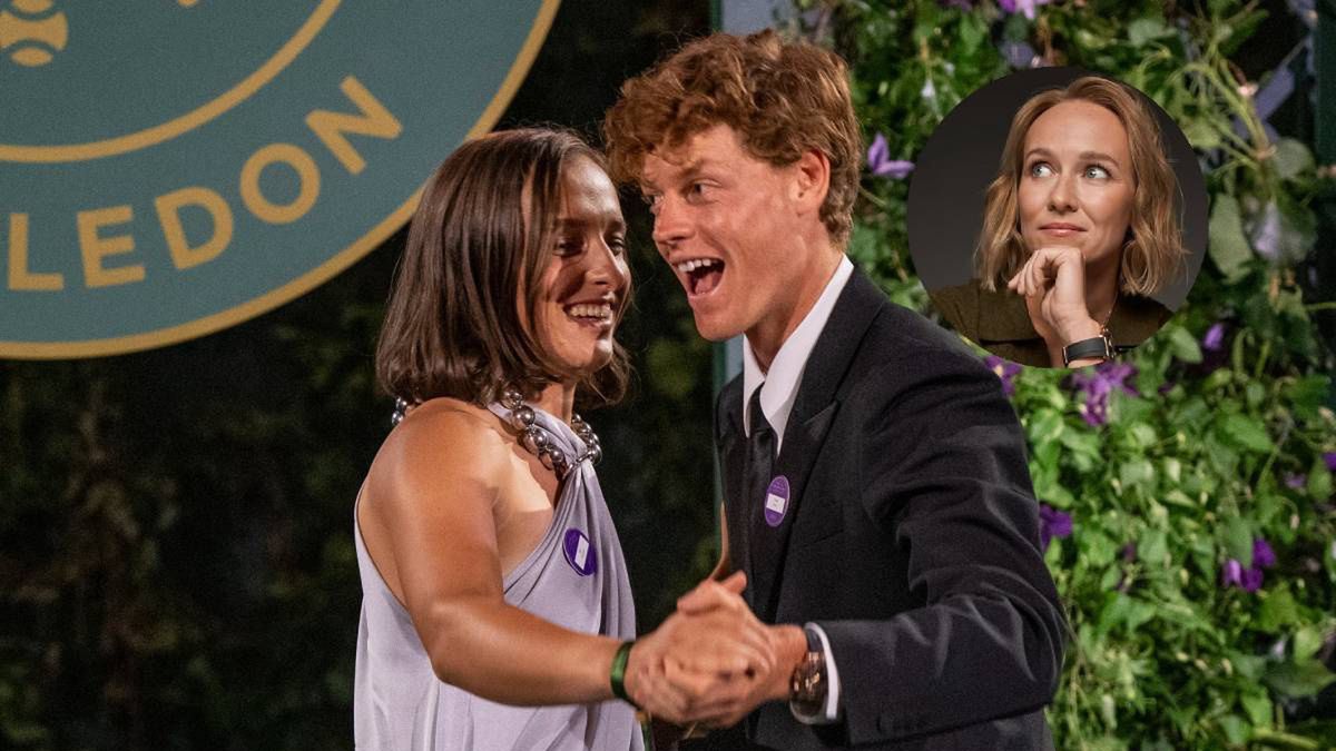 Iga Świątek i Jannik Sinner / Daria Abramowicz