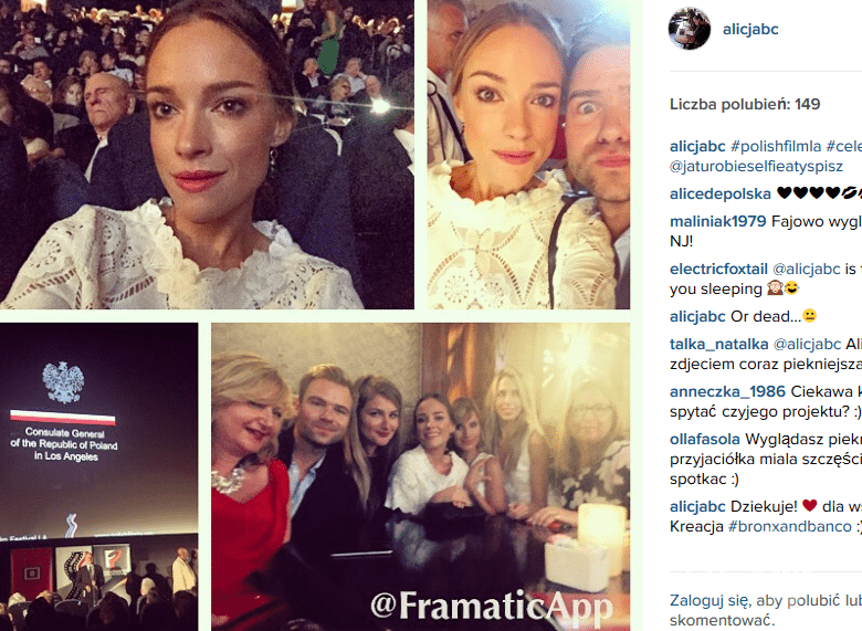 Alicja Bachleda-Curuś na Festiwalu Polskich Filmów w Los Angeles (fot. Instagram)