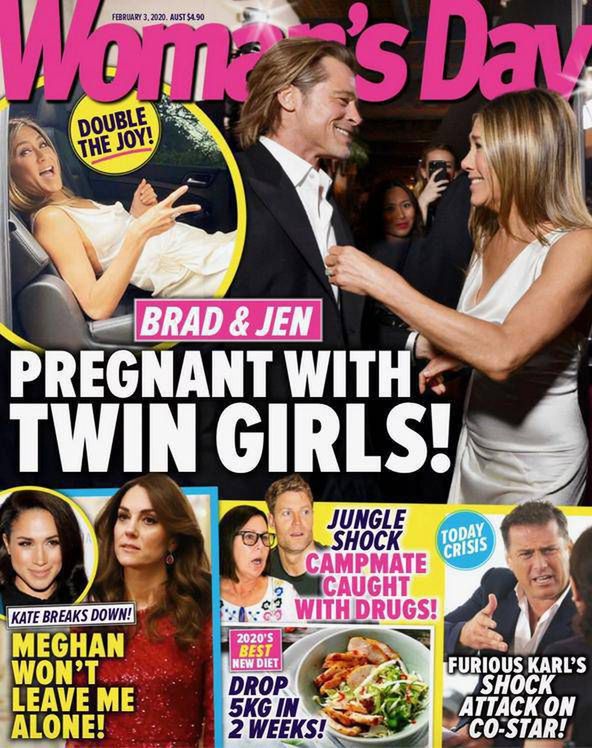 Jennifer Aniston jest w bliźniaczej ciąży?
