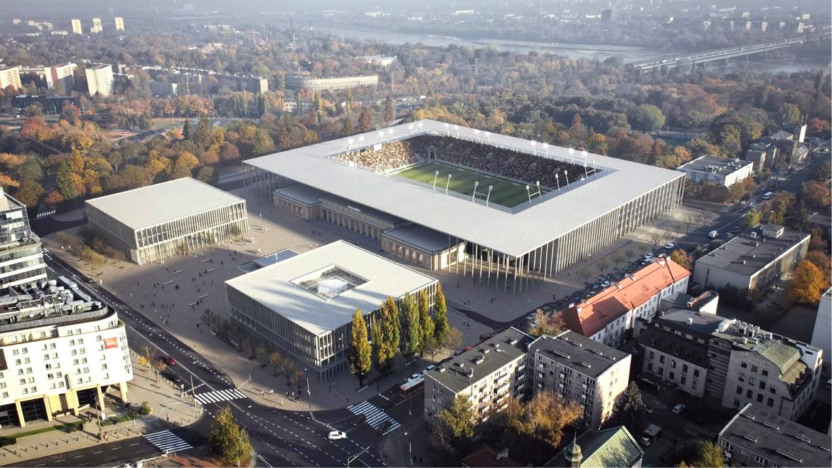 Twitter / Renata Kaznowska / Na zdjęciu: wizualizacja nowego stadionu Polonii Warszawa