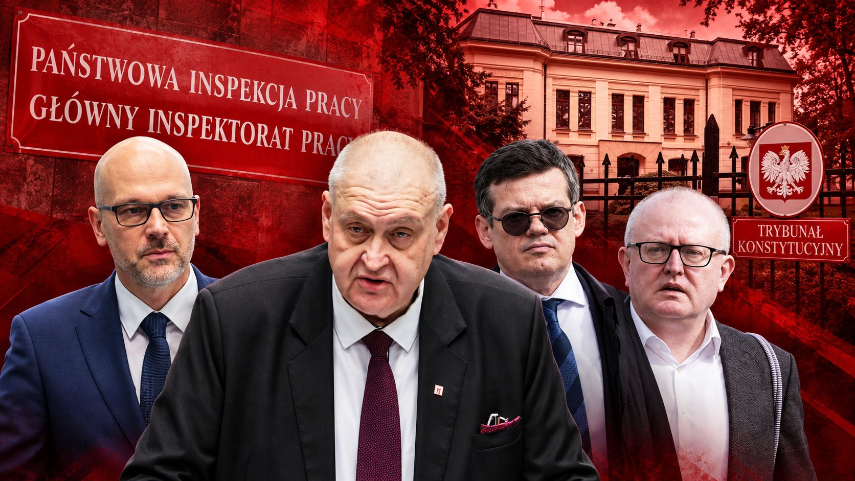 Prezes Święczkowski pod presją. Inspektorzy pracy w gmachu TK