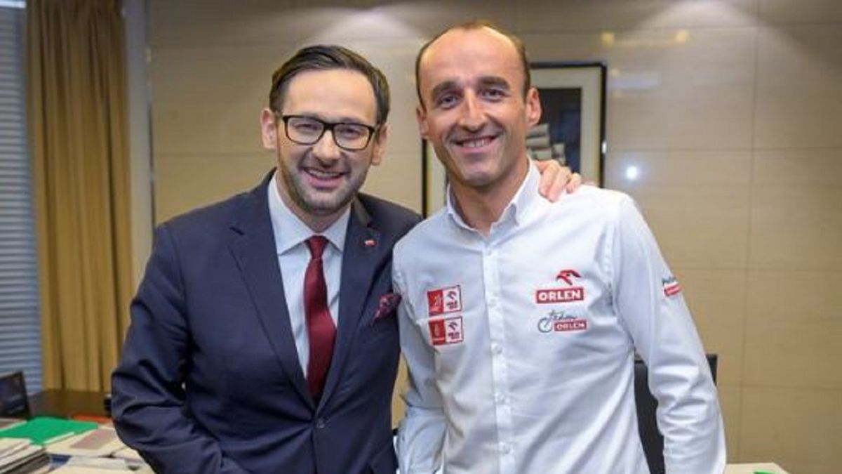 Na zdjęciu od lewej: Daniel Obajtek i Robert Kubica