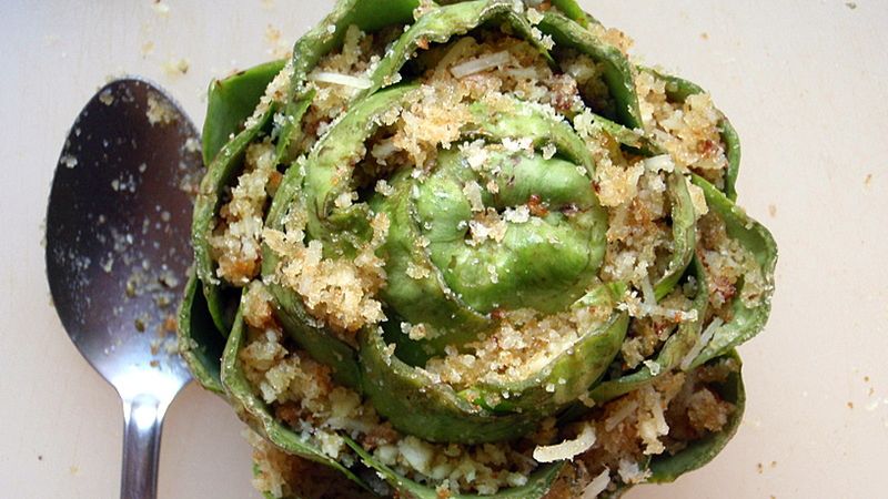 Gotowane mrożone karczochy z dodatkiem soli, odsączone