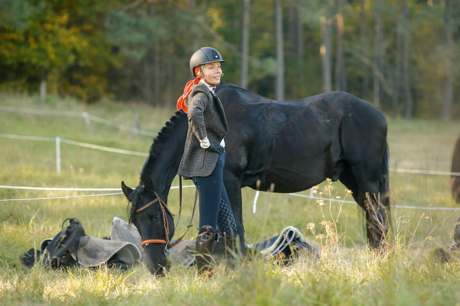 Agnieszka Woźniak-Starak na "Hubertusie" w Gałkowie