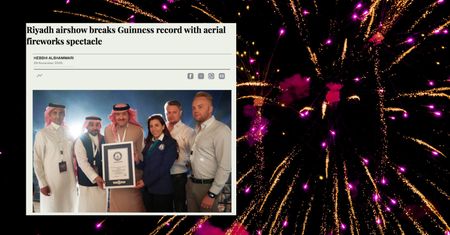Polska firma współtworzyła rekord Guinnessa w Arabii Saudyjskiej. Aeropact w spektakularnym pokazie lotniczym