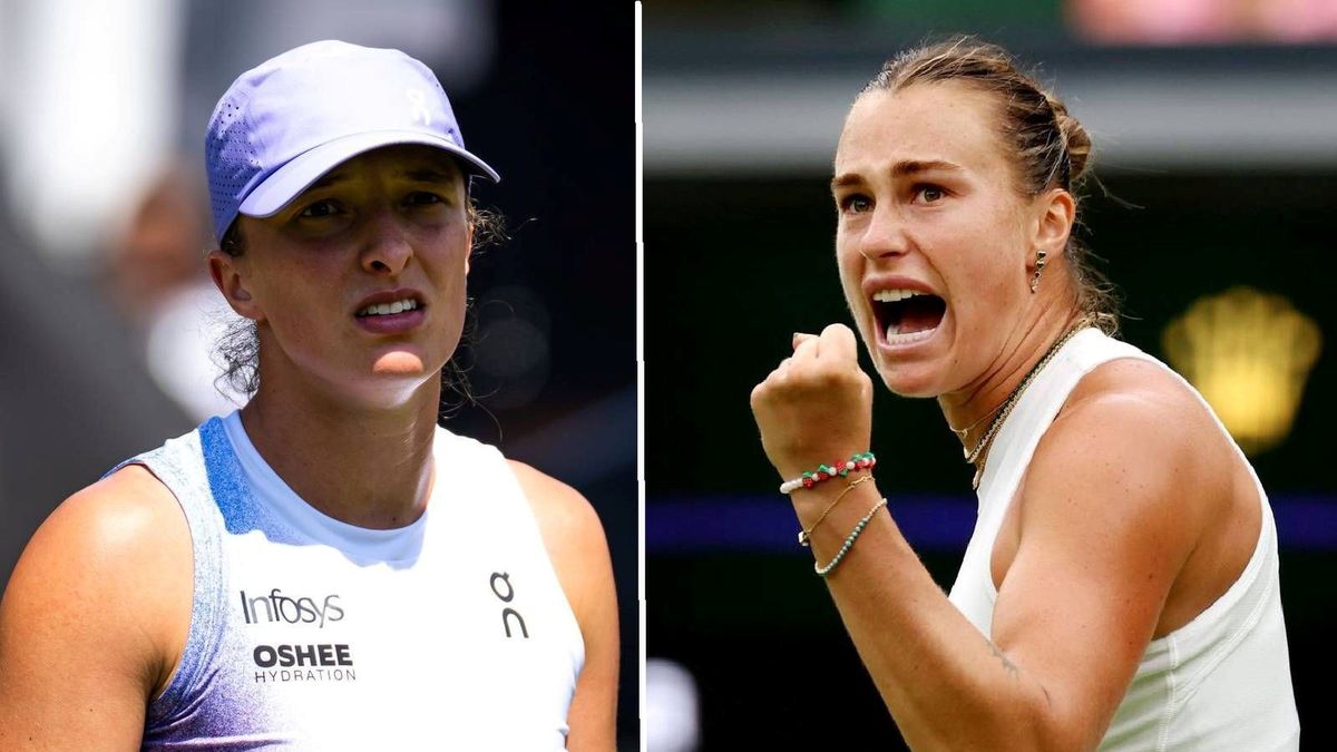 Getty Images / Robert Prange/Clive Brunskill / Na zdjęciu od lewej: Iga Świątek i Aryna Sabalenka