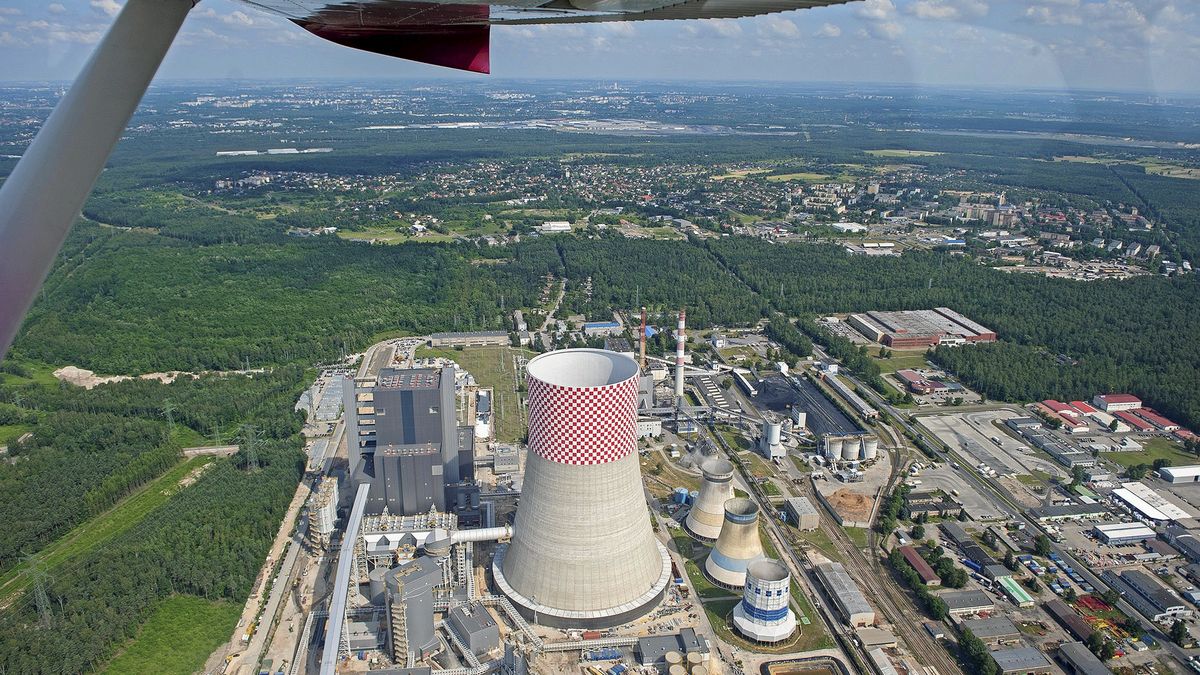 Elektrownia Jaworzno z lotu ptaka