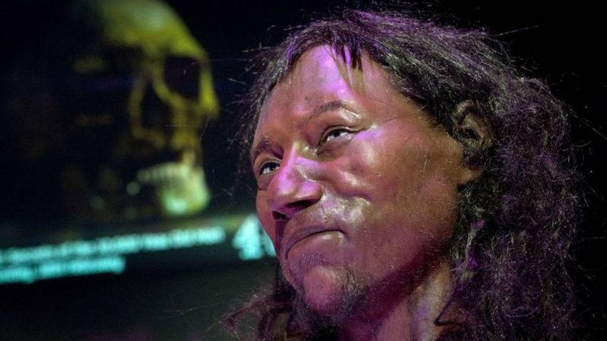 Cheddar Men, przodek Brytyjczyków miał ciemną skórę (fot. BBC/X)