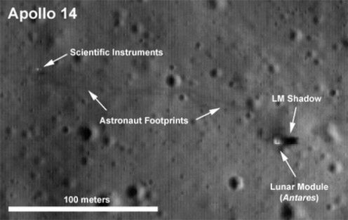 Pierwsze NOWE zdjęcia lądowisk misji Apollo 4