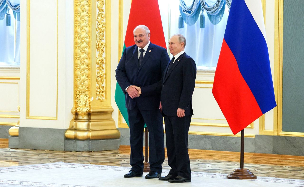 Alexander Lukashenko and Vladimir Putin