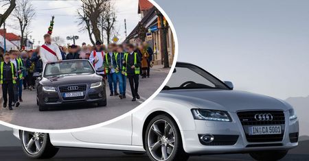 Audi A5 cabrio zamiast osiołka na procesji. Jeden z powodów wyboru może zdziwić