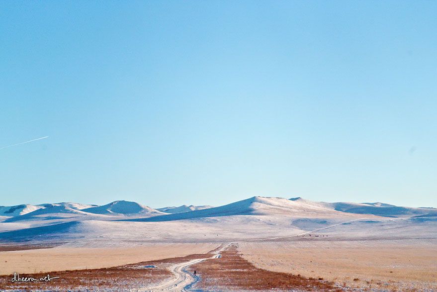 Zima w Mongolii - mroźna, ale piękna