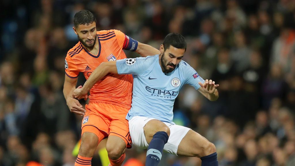 Getty Images / Richard Heathcote / Na zdjęciu: Nabil Fekir i Ilkay Gundogan