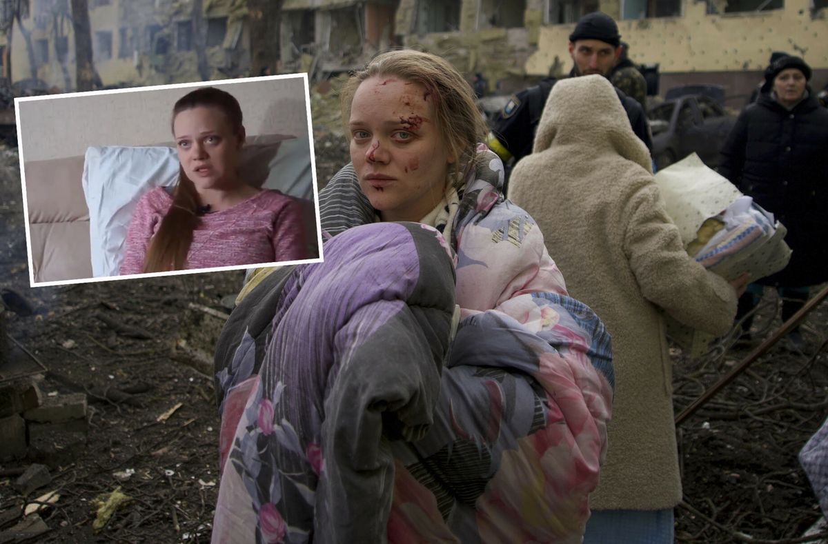 Ukraina. Ofiara nalotu na szpital znalazła się w rękach Rosjan. Nakłonili ją do wywiadu 