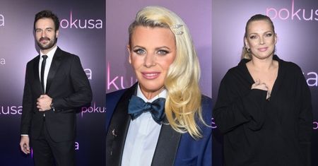 Premiera filmu "Pokusa": elegancki Piotr Stramowski, Maria Sadowska w męskim wydaniu, dawno niewidziana Joanna Liszowska... (ZDJĘCIA)
