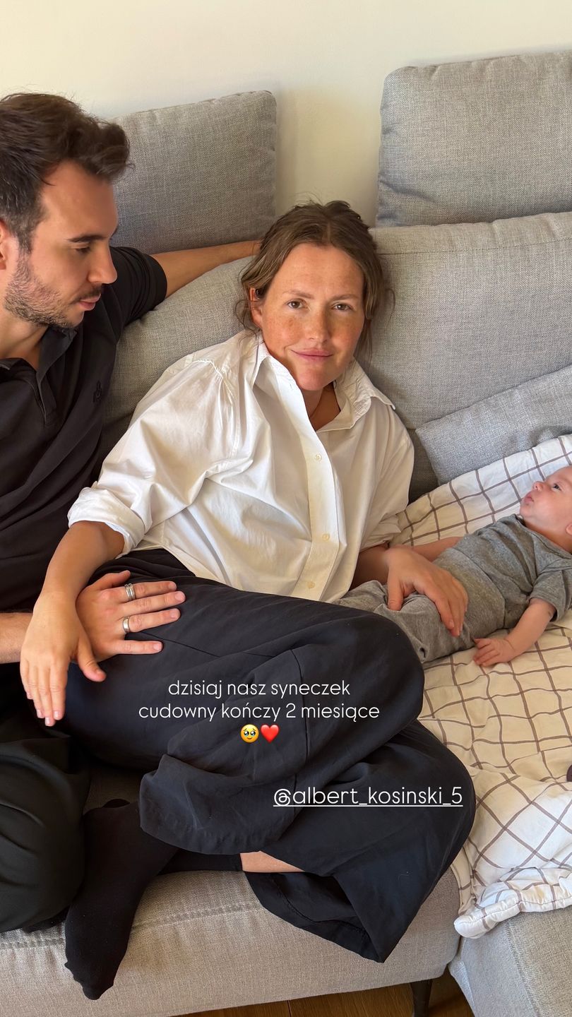 Olga Frycz i Albert Kosiński z synem