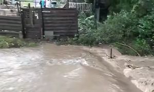 Ulice zamieniły się w rzeki. Gwałtowne ulewy w Nowym Mieście Lubawskim